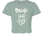 Customizable: Bride Interlocking Rings Cropped Tee