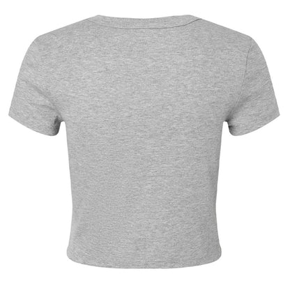 Customizable: Interlocking Rings and Coquette Bow Bride Micro Ribbed Baby Tee