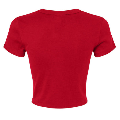 Customizable: Interlocking Rings and Coquette Bow Bride Micro Ribbed Baby Tee