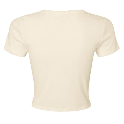 Customizable: Interlocking Rings and Coquette Bow Bride Micro Ribbed Baby Tee