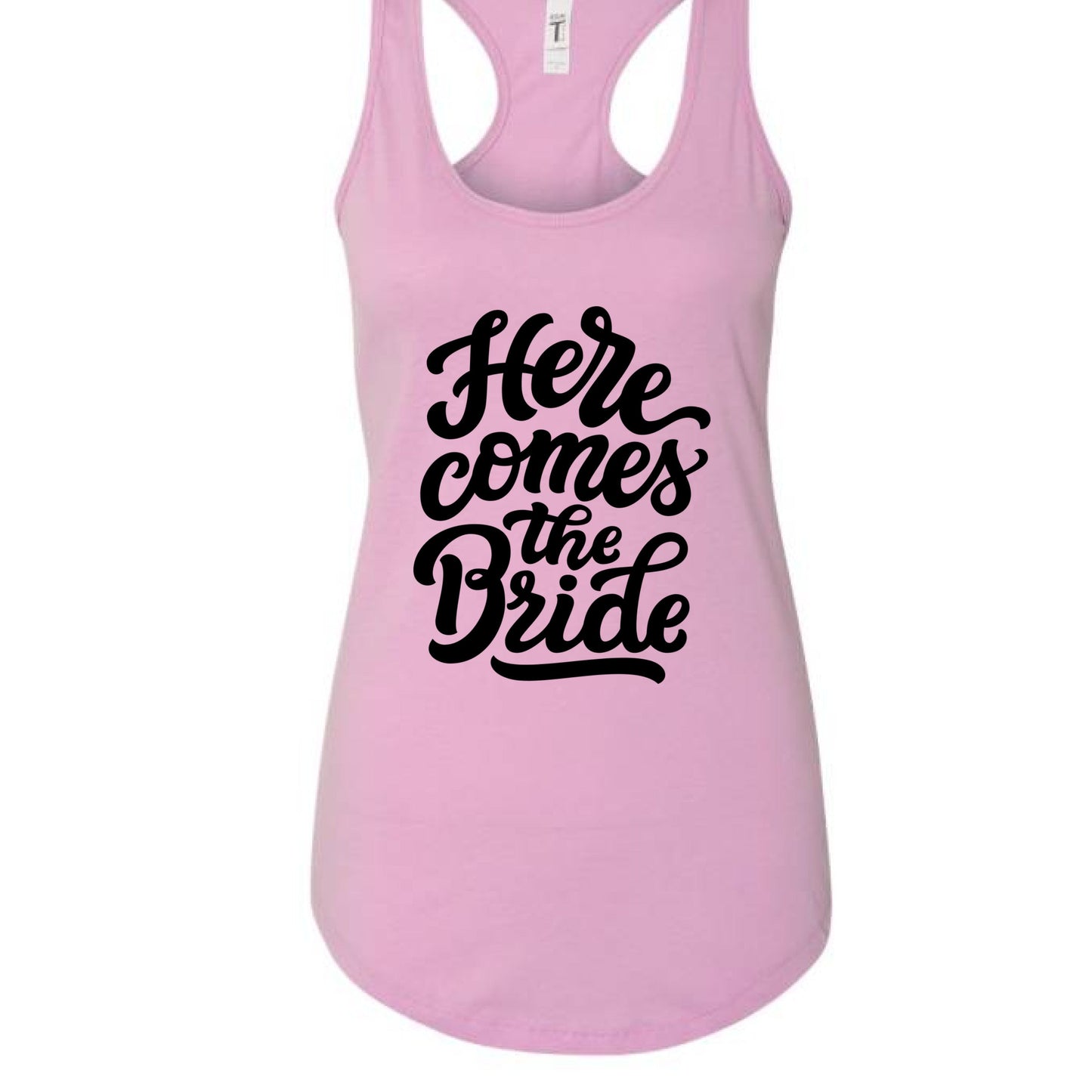 Customizable: Here Comes The Bride Racerback Tank