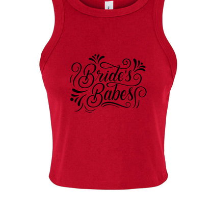 Customizable: Bride's Babes Micro Ribbed Racerback Tank