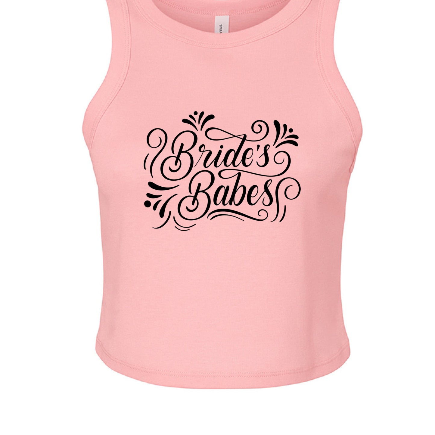 Customizable: Bride's Babes Micro Ribbed Racerback Tank