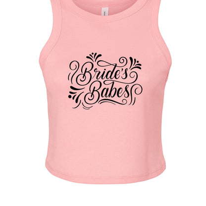 Customizable: Bride's Babes Micro Ribbed Racerback Tank