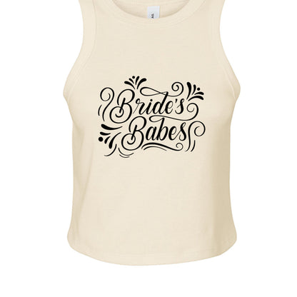 Customizable: Bride's Babes Micro Ribbed Racerback Tank