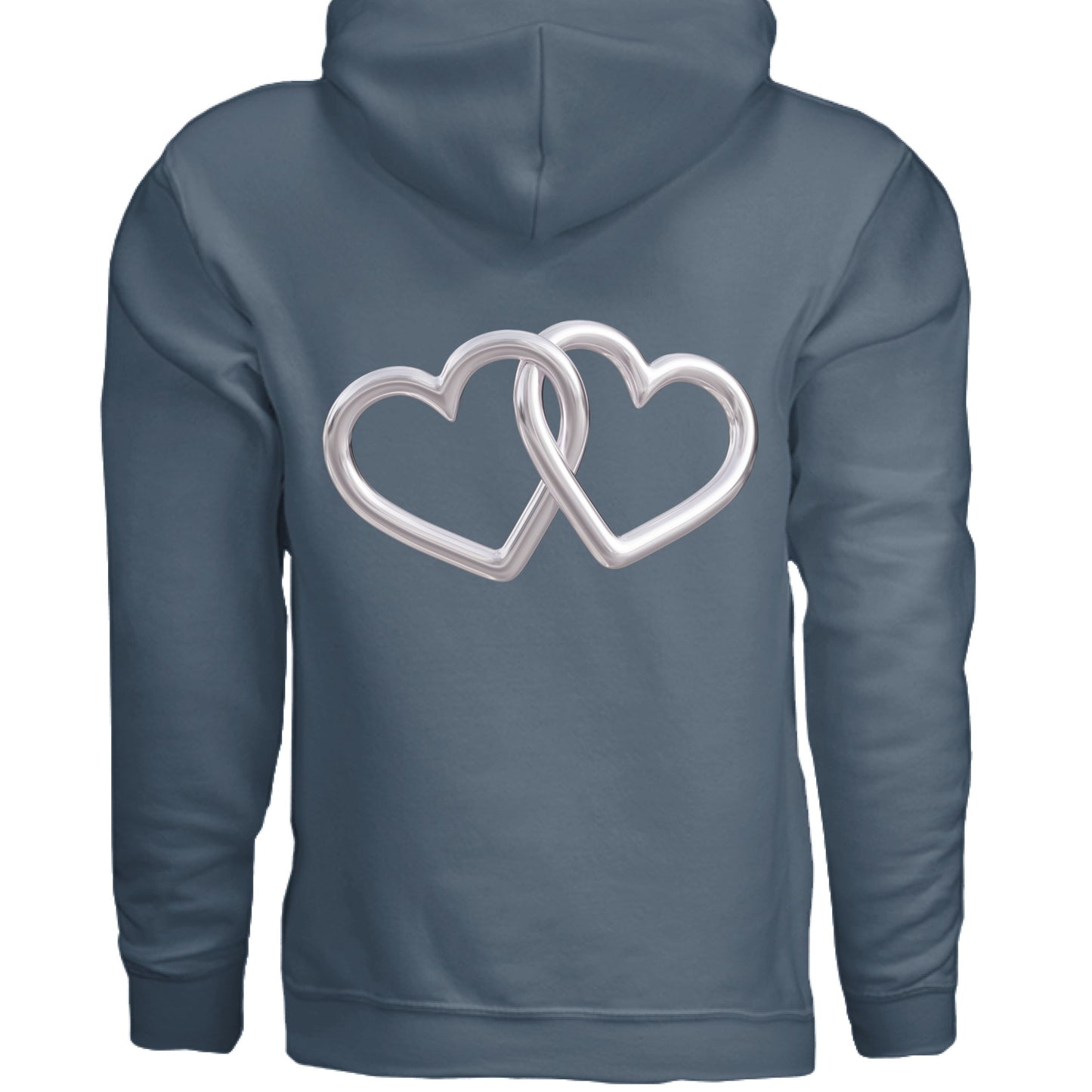 Customizable: Silver Interlocking Heart Hoodie