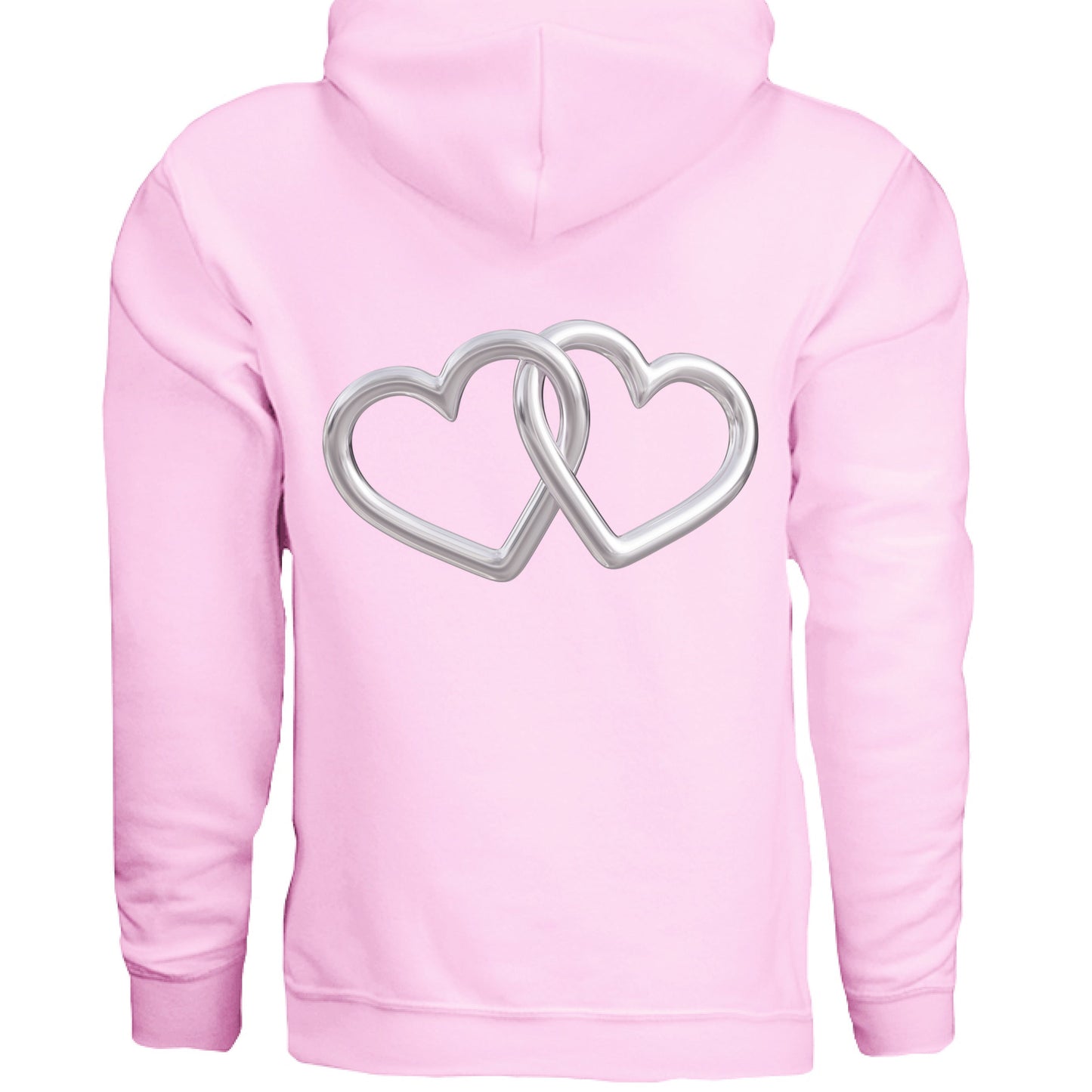 Customizable: Silver Interlocking Heart Hoodie