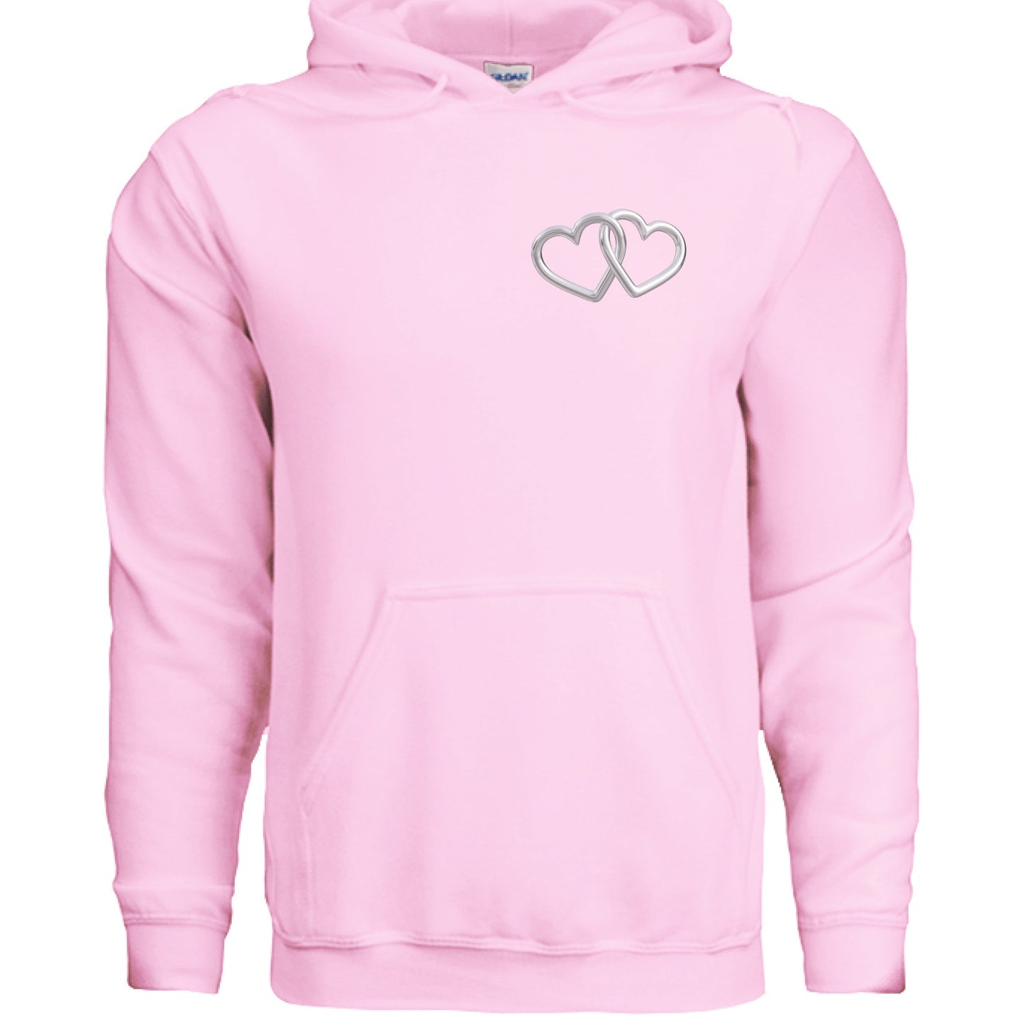 Customizable: Silver Interlocking Heart Hoodie