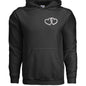 Customizable: Silver Interlocking Heart Hoodie