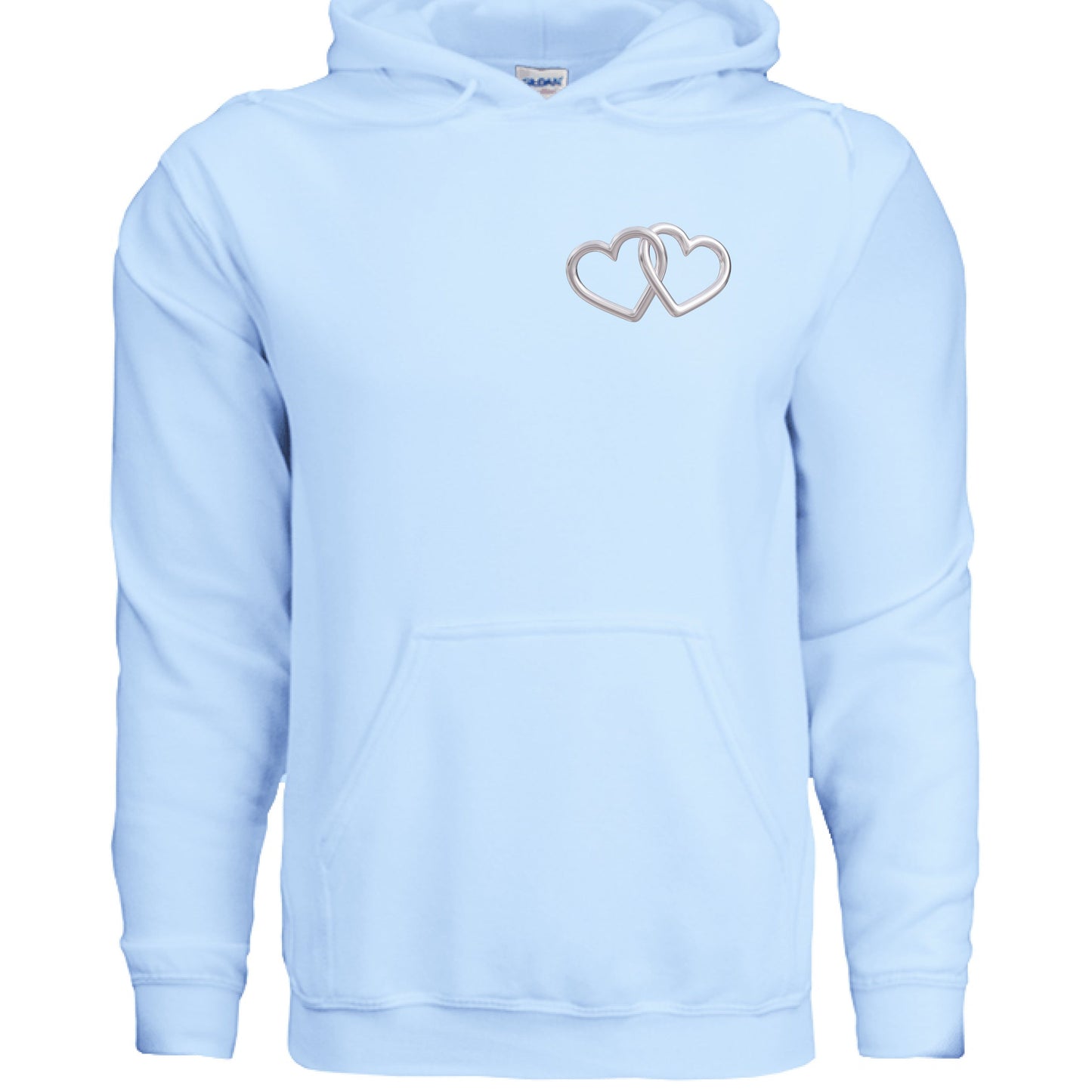 Customizable: Silver Interlocking Heart Hoodie
