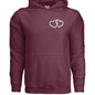 Customizable: Silver Interlocking Heart Hoodie