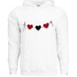 Customizable: Red and Black Hearts Hoodie