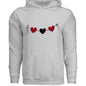 Customizable: Red and Black Hearts Hoodie