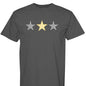 Customizable: Gold and Black Gingham Tri-Star Tee