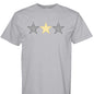 Customizable: Gold and Black Gingham Tri-Star Tee