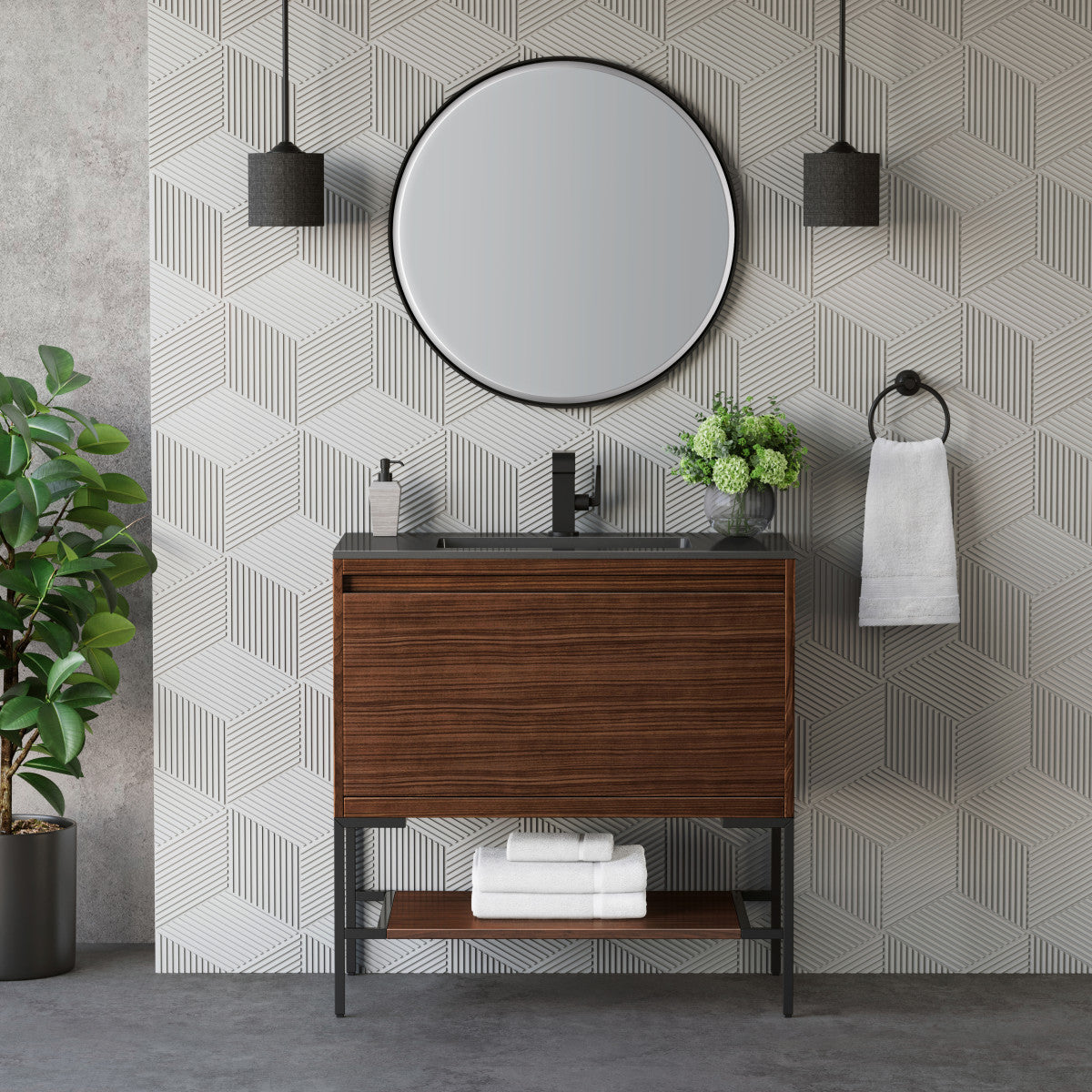 Mantova 35.4" Single Vanity Cabinet