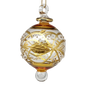 Floral Etched Stipple Ball - Gold