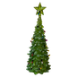 8 Inch Lighted Acrylic Christmas Tree - Green
