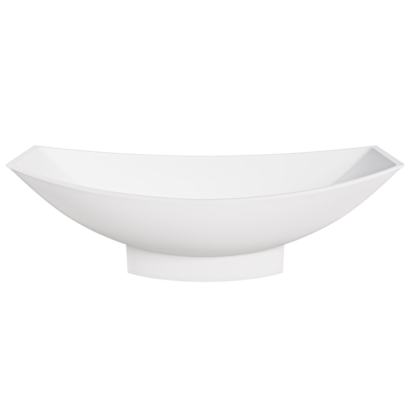 ALFI brand  AB9991 White Matte 71" Solid Surface Resin Free Standing Hammock Style Bathtub
