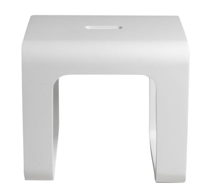 ALFI brand  ABST99 White Matte Solid Surface Resin Bathroom / Shower Stool