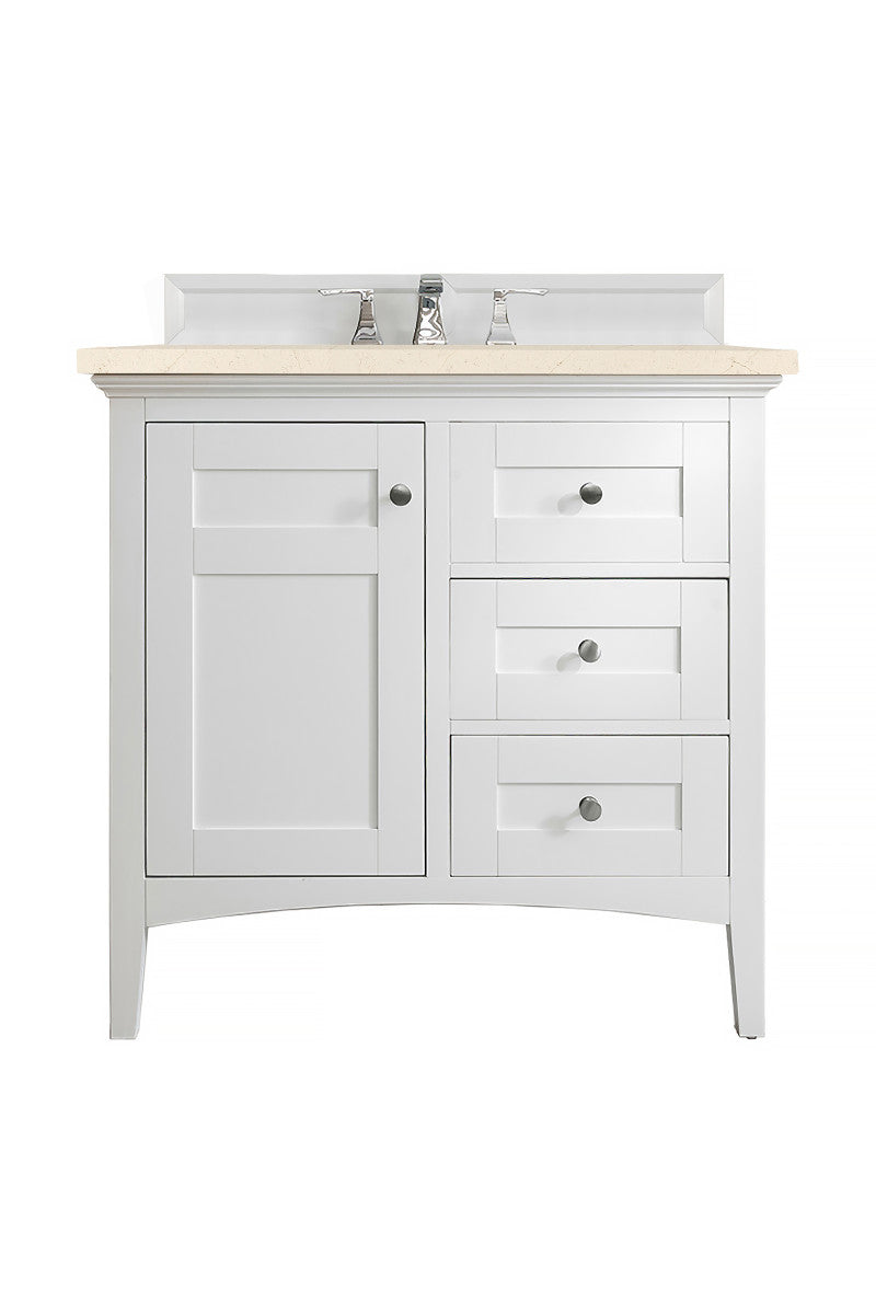 Palisades 36" Single Vanity Cabinet, Bright White