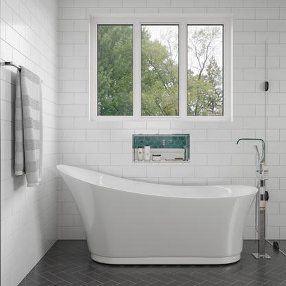 ALFI brand ABN2412 24 x 12  Horizontal Single Shelf Bath Shower Niche