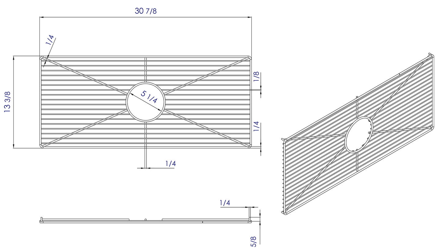 ALFI brand  ABGR3618H Stainless steel kitchen sink grid for AB3618HS