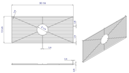ALFI brand  ABGR3618H Stainless steel kitchen sink grid for AB3618HS