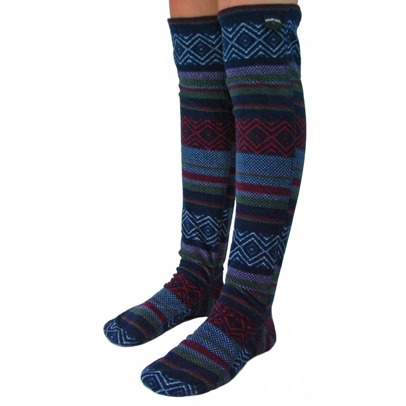 Over The Knee Fleece Socks - Nordic