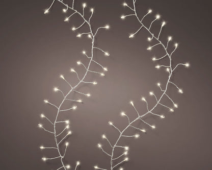 Micro LED Garland Light - 8 function twinkle - 480 - Warm White - Silver String