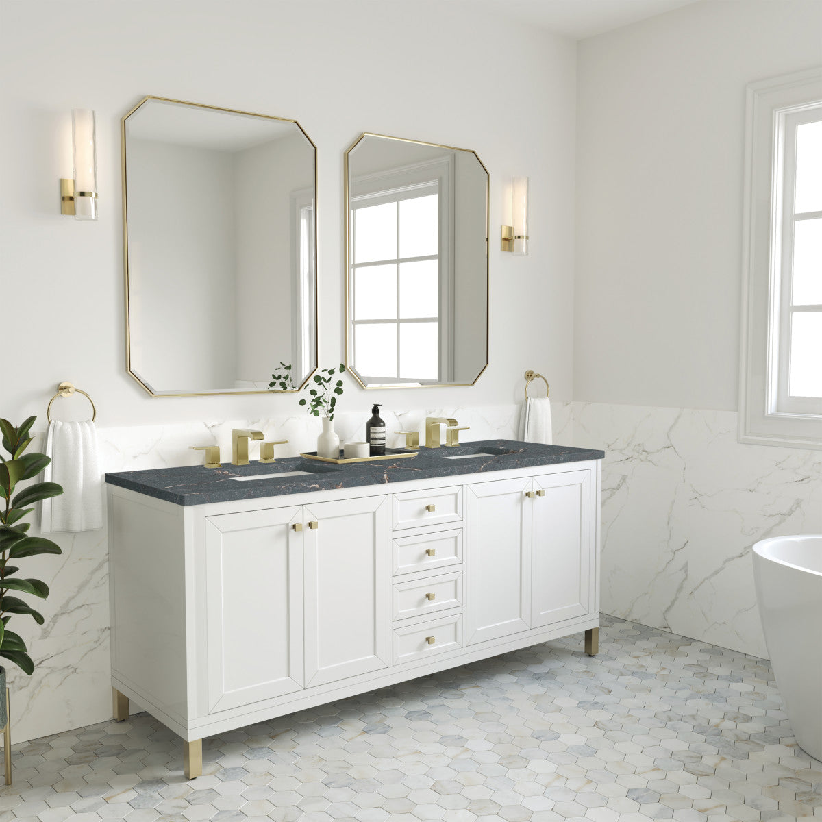 Chicago 72" Double Vanity Cabinet