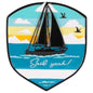 Adventure Badge Boating Ornament