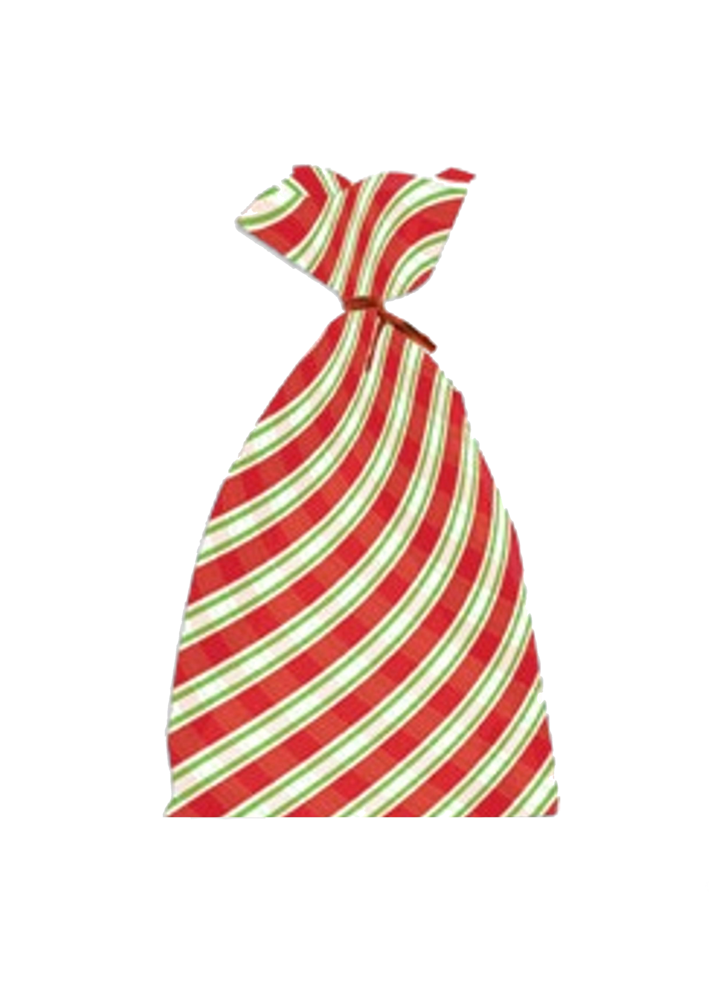 Christmas Cookie Cello Treat Bag 20 count - Red/Green Basketweave