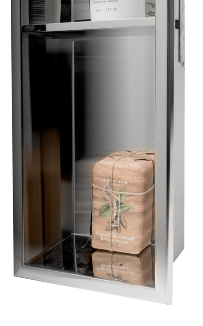 ALFI brand ABN0836 8 x 36 Vertical Triple Shelf Bath Shower Niche