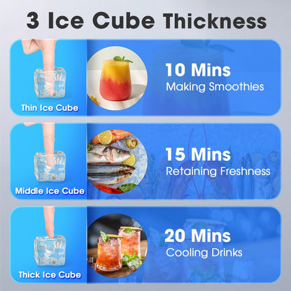 Square Cube Ice Maker Z5820AF-BLACK
