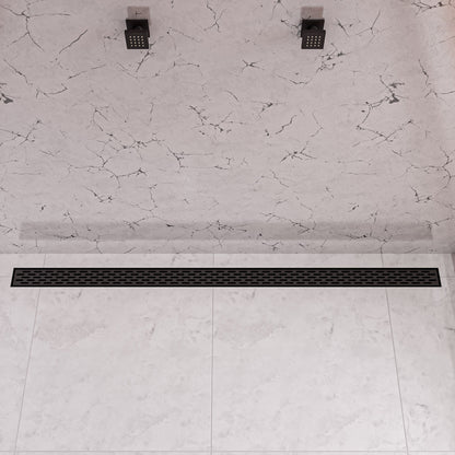 ALFI brand ABLD59C Linear Shower Drain with Groove Holes