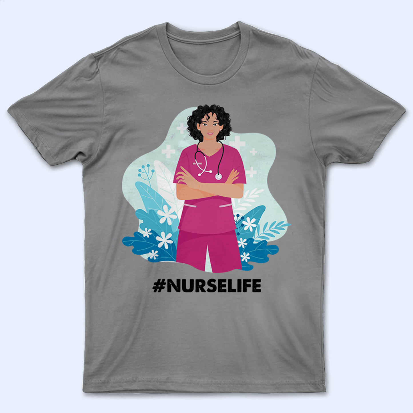 Nurses Rock Locs  - Personalized Custom T Shirt - Birthday, Loving, Funny Gift for Nurse, CNA, Healthcare, Registered RN