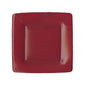 Grosgrain Square Paper Salad & Dessert Plates in Cranberry - 8 Per Package