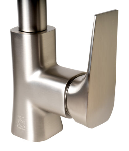 ALFI brand ABKF3889 Square Gooseneck Pull Down Kitchen Faucet