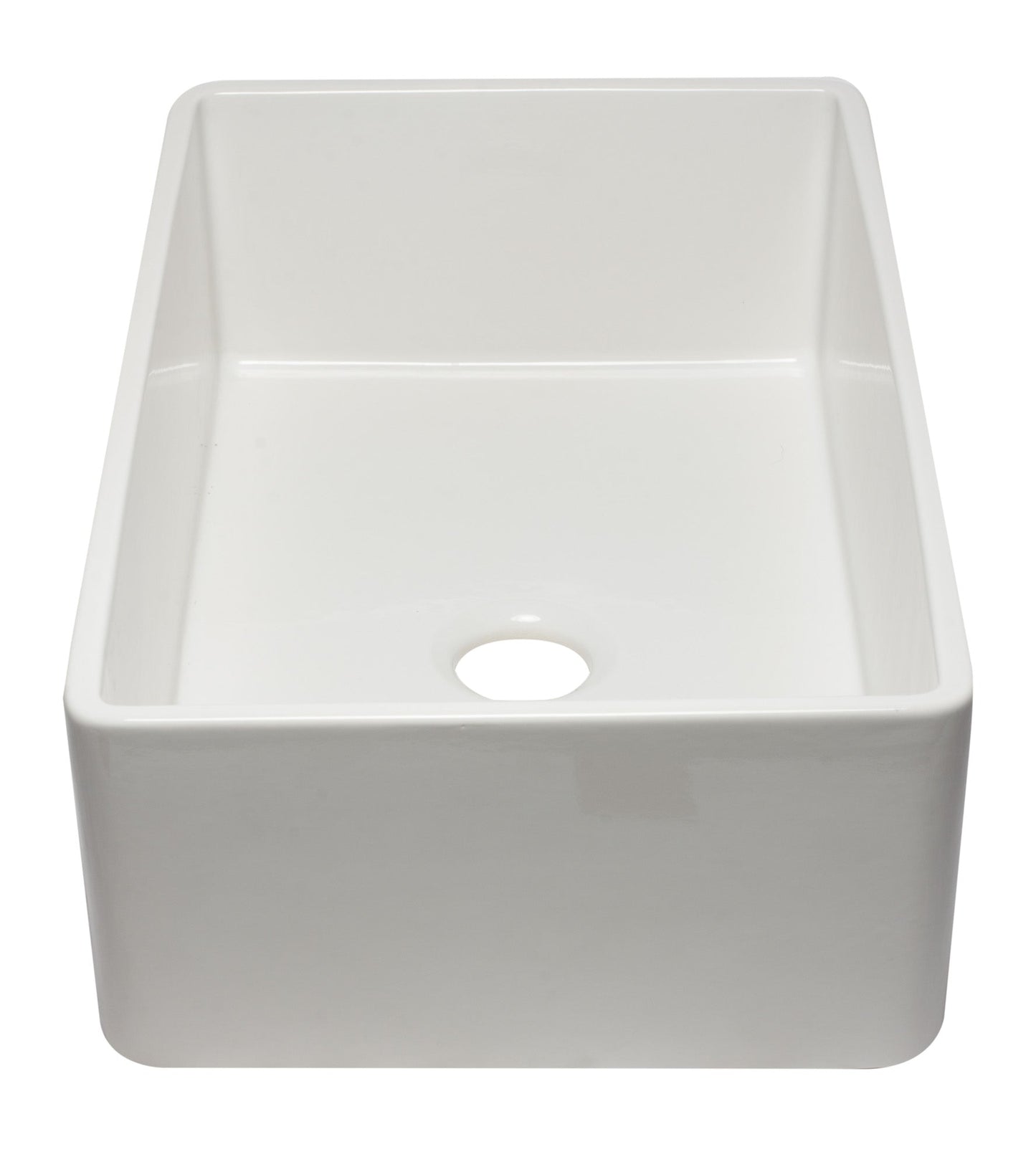 ALFI brand AB3320SB 33 inch Black Reversible Single Fireclay Farmhouse Kitchen Sink