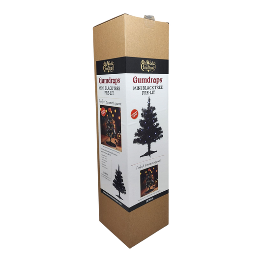 18 Inch Black Tree - Pre Lit