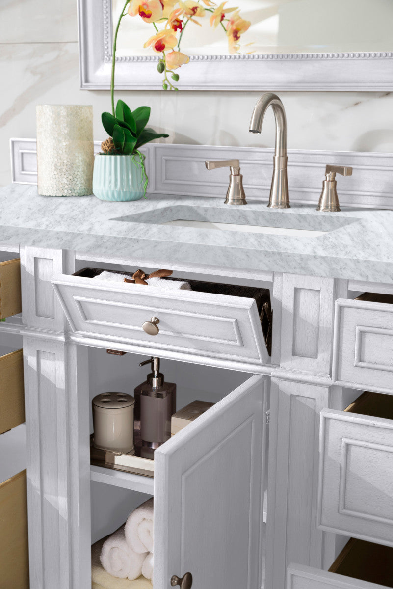 Bristol 60" Single Vanity Cabinet, Bright White