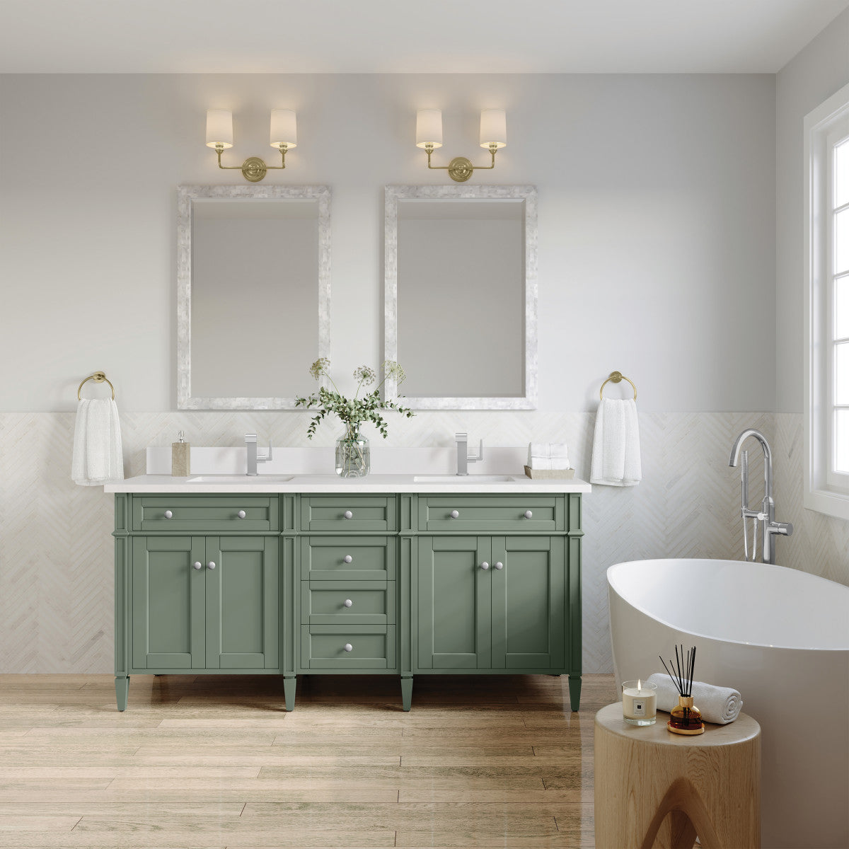 Brittany 72" Double Vanity Cabinet