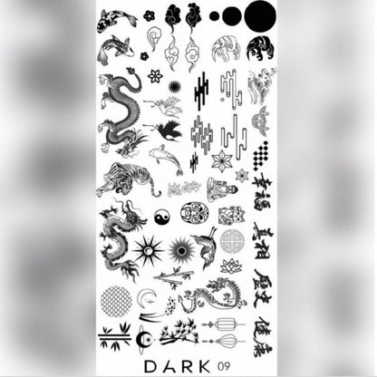 DARK 09 STAMPING PLATE  DARK09