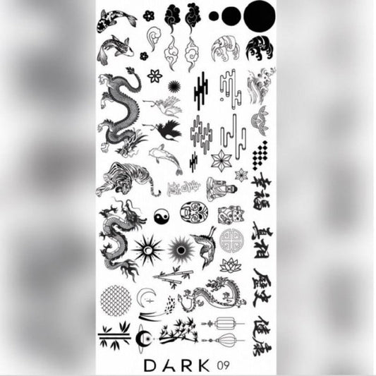 DARK 09 STAMPING PLATE  DARK09
