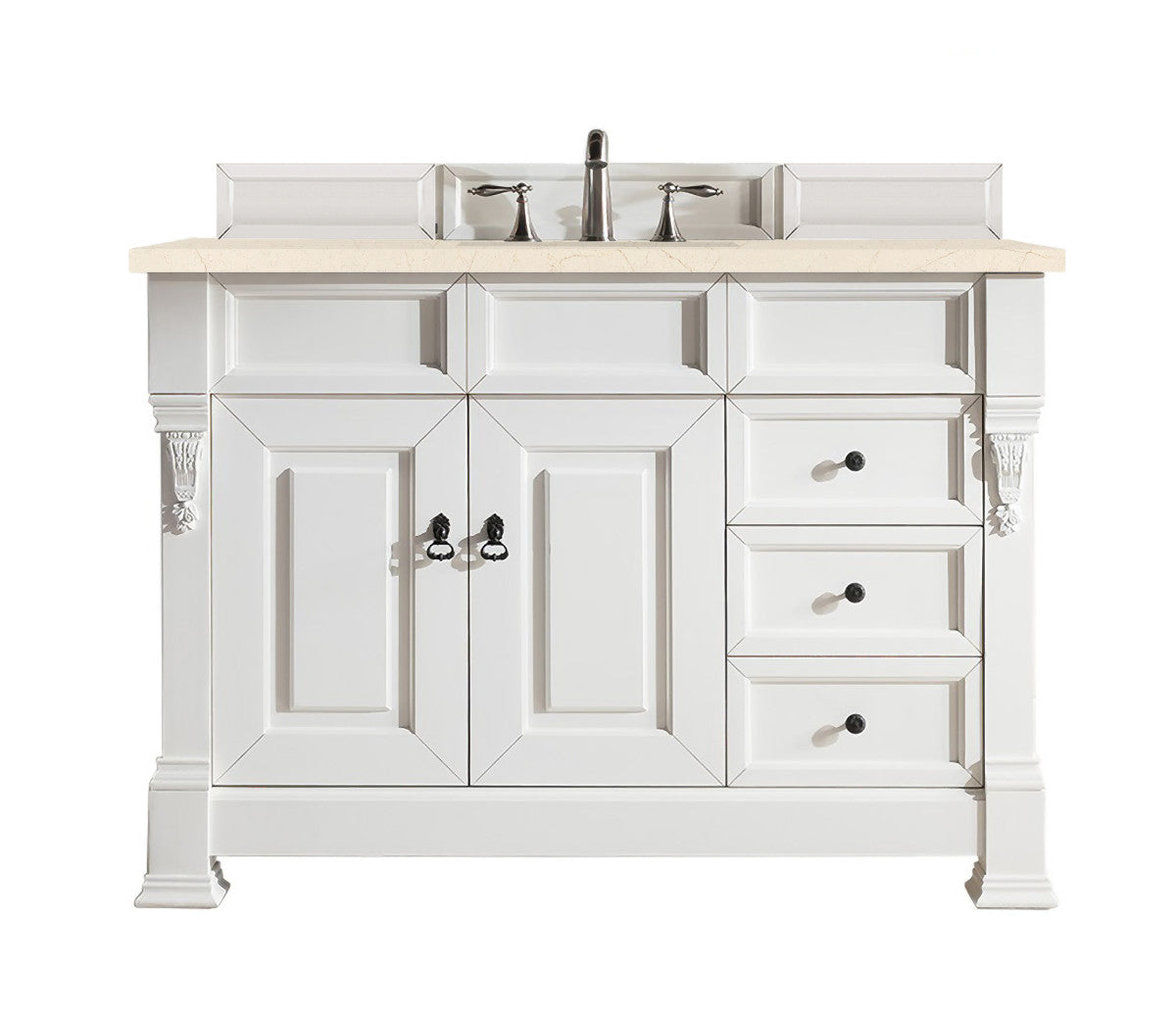 Brookfield 48" Single Vanity Cabinet, Bright White