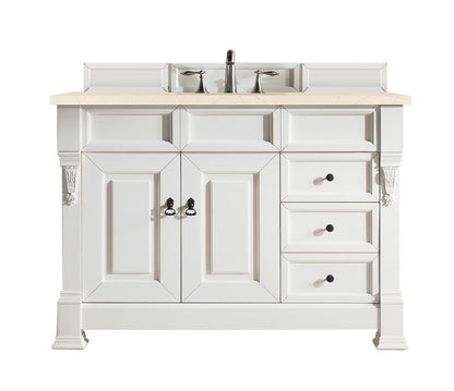 Brookfield 48" Single Vanity Cabinet, Bright White