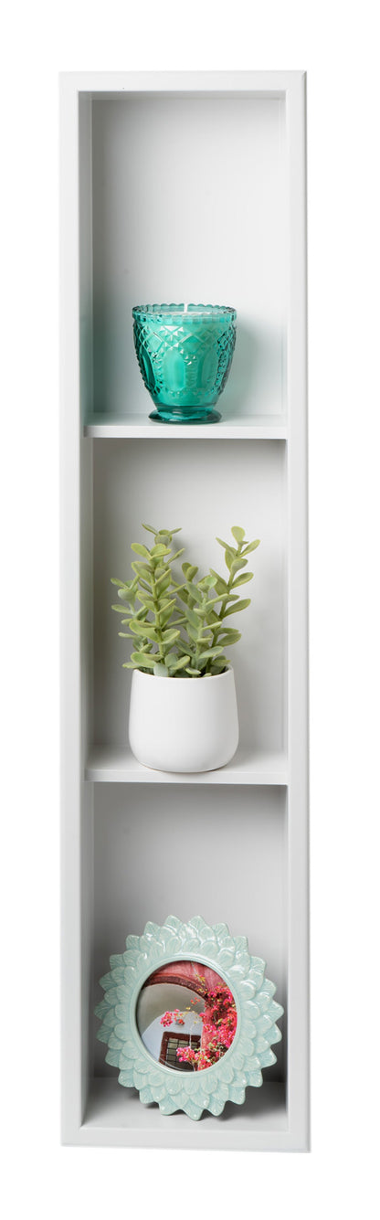 ALFI brand ABNC0836 8" x 36"  Vertical Triple Shelf Bath Shower Niche