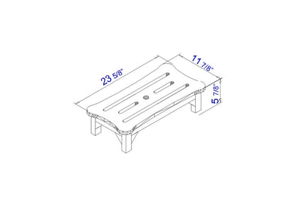 ALFI brand  AB4408 24" Wooden Stool for your Wooden Tub