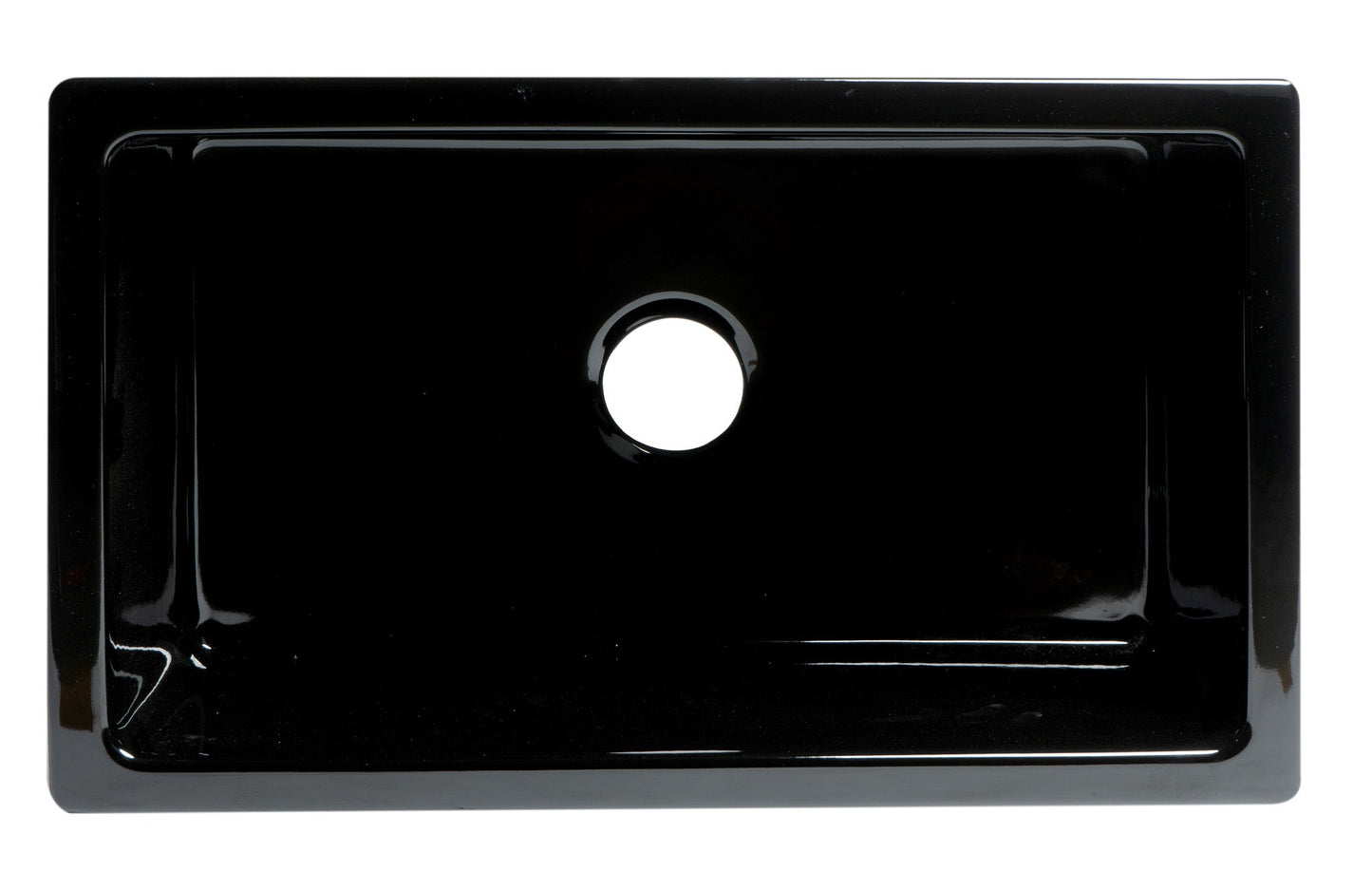 ALFI brand AB3018HS Reversible Smooth / Fluted Single Bowl Fireclay Farm Sink